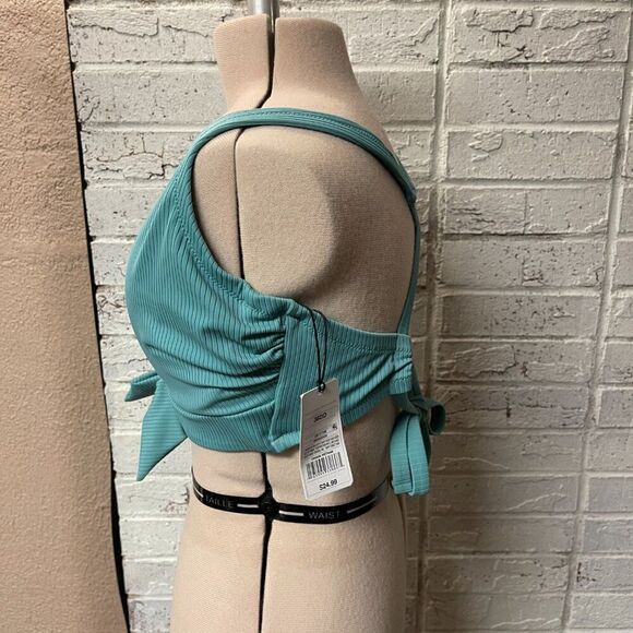 Shade & Shore Tie-Front Bralette Bikini Top 36DD NWT - Picture 6 of 10